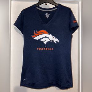 Women Nike dri-fit broncos shirt small